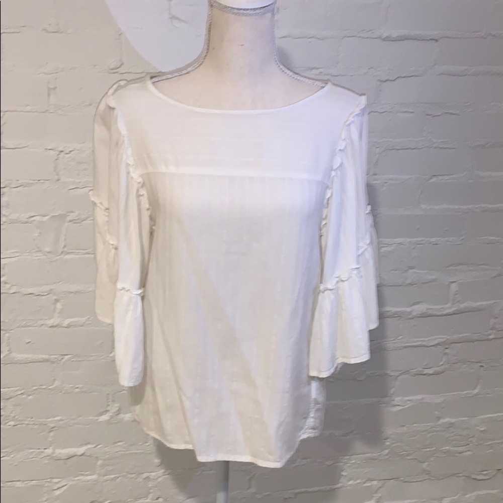 💫 Gap White Blouse with Flowy Party Sleeves 💫